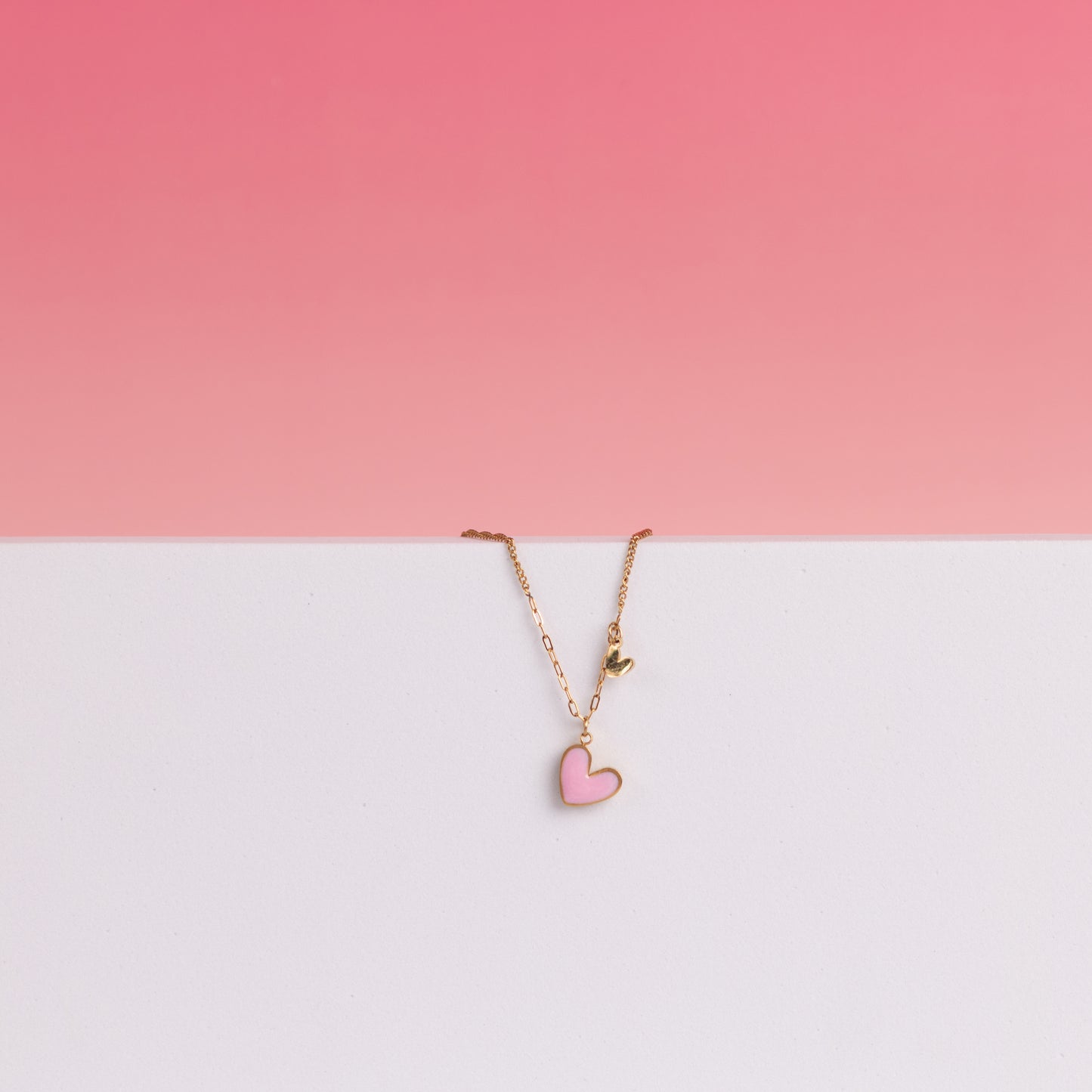 Pink Heart Kette